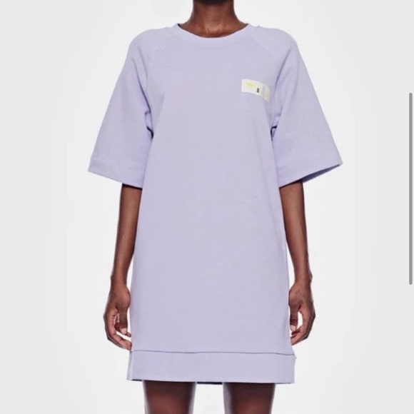 Tibi Light Purple Oversized Sweater Shirt Dress Size XXS - Picture 3 of 15